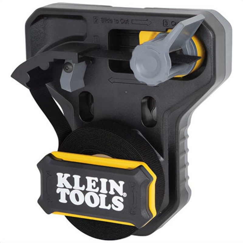 Klein 450-900 Hook and Loop Tape Dispenser, Versatile Cable Ties, Custom Length, 6.42 L x 5.83 W x 2.88 H in