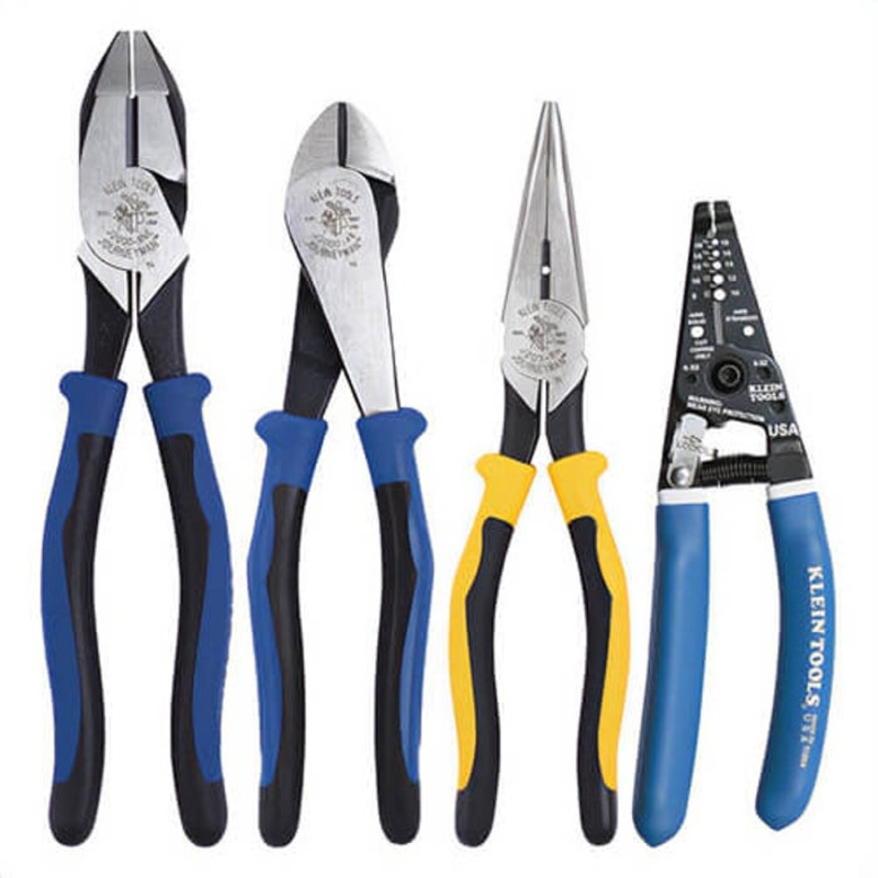 Klein 94998 Journeyman Plier Combo with Strap, 4 pc