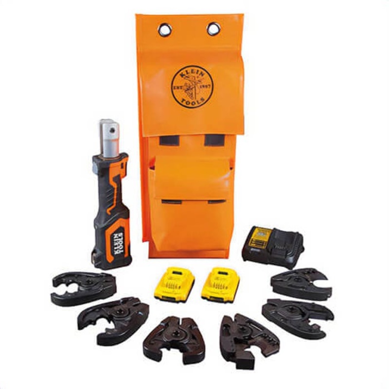 Klein BAT20-7T14 BAT20 Cutter/Crimper 7-Ton Cutters / Crimpers, 600 mcm Crimping, 7 ton Crimping, 20 V, Lithium-ion Battery, 26 in OAL
