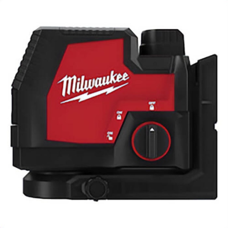 Milwaukee 3521-21 Cordless Self Leveling Cross Line Laser, 100 ft Measuring, +/- 1/8 in at 33 ft Accuracy, 4 V, Redlithium USB Rechargeable Battery
