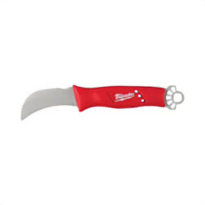 Milwaukee 48-22-1924 Lineman's Knife with StickWork 3-in-1 Ring, 4 in W Fixed/Hawkbill Blade, Stainless Steel Blade, 9-1/2 in OAL