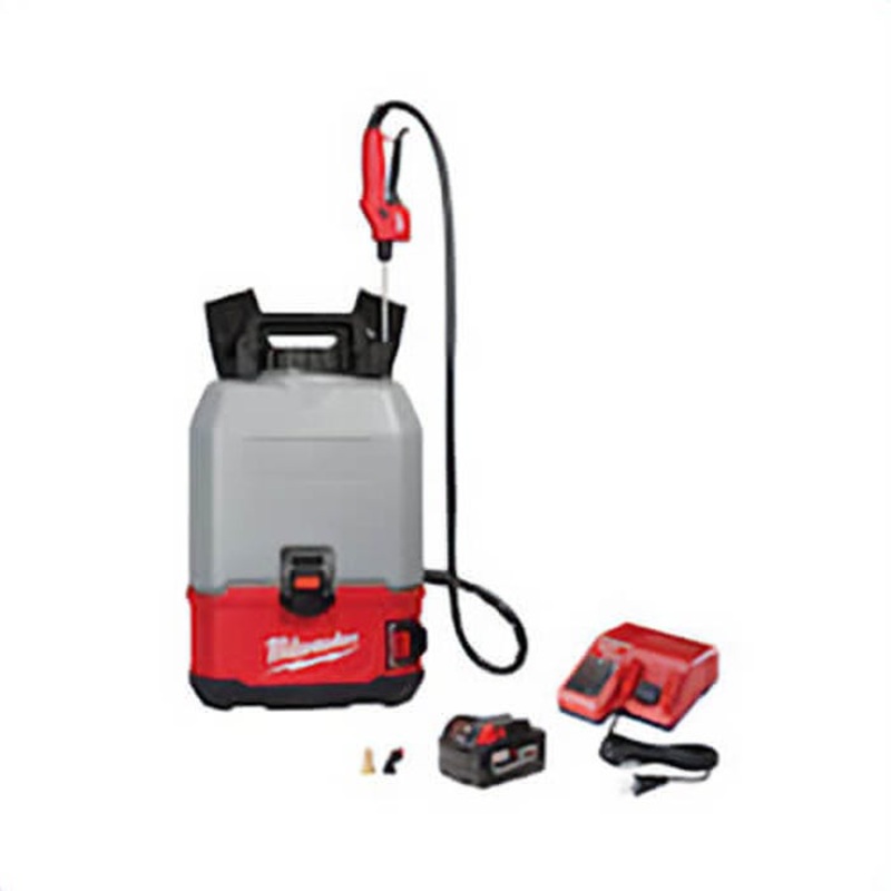 Milwaukee M18 SWITCH TANK 2820-21CS Backpack Concrete Sprayer Kit, 4 gal Tank, 20 to 120 psi Pressure