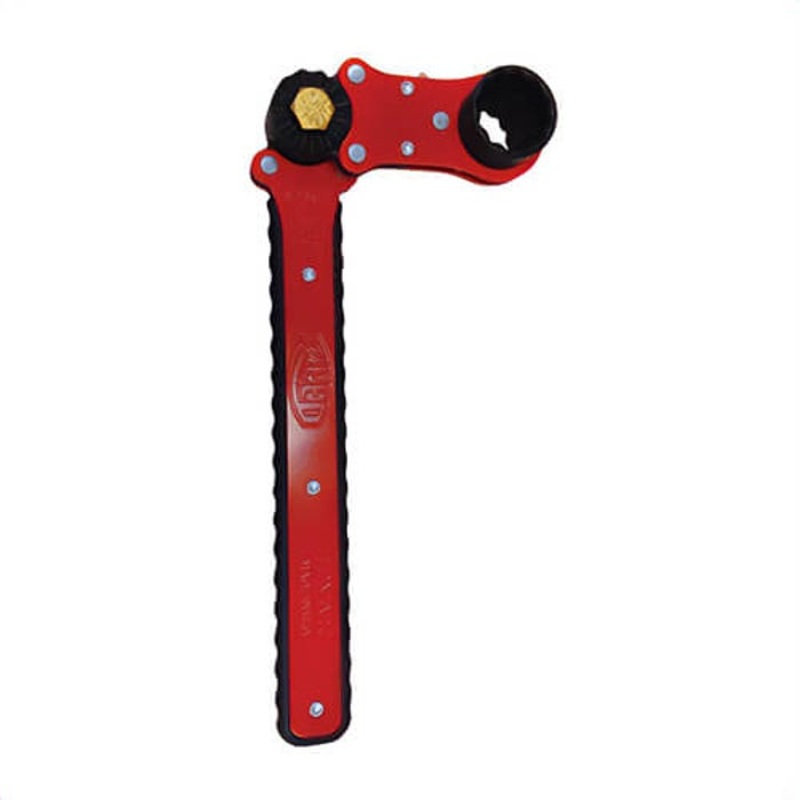 Reed L2N1ADJ Thru-Bolt Dual Socket Adjustable Ratchet Wrench, 1-1/4 and 1-1/16 in Sockets