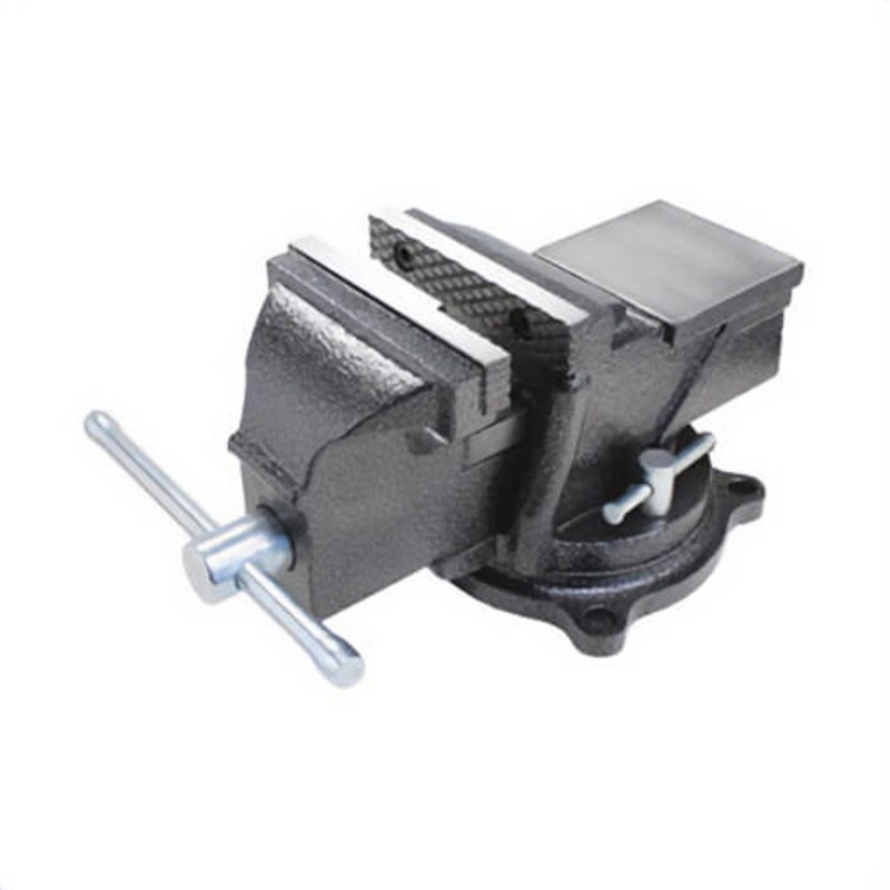 Bessey BV-HD40 Heavy Duty General Purpose Workshop Bench Vise, Serrated Jaw, 4 in Jaw Opening, 4 in W Hardened Steel Jaw, 2 in D Throat