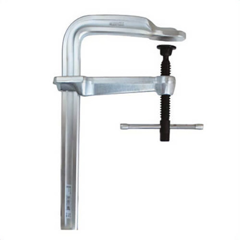 Bessey STB-18 Heavy Duty F-Style Bar Clamp, 7 in D Throat, 18 in Clamping, Replaceable Swivel