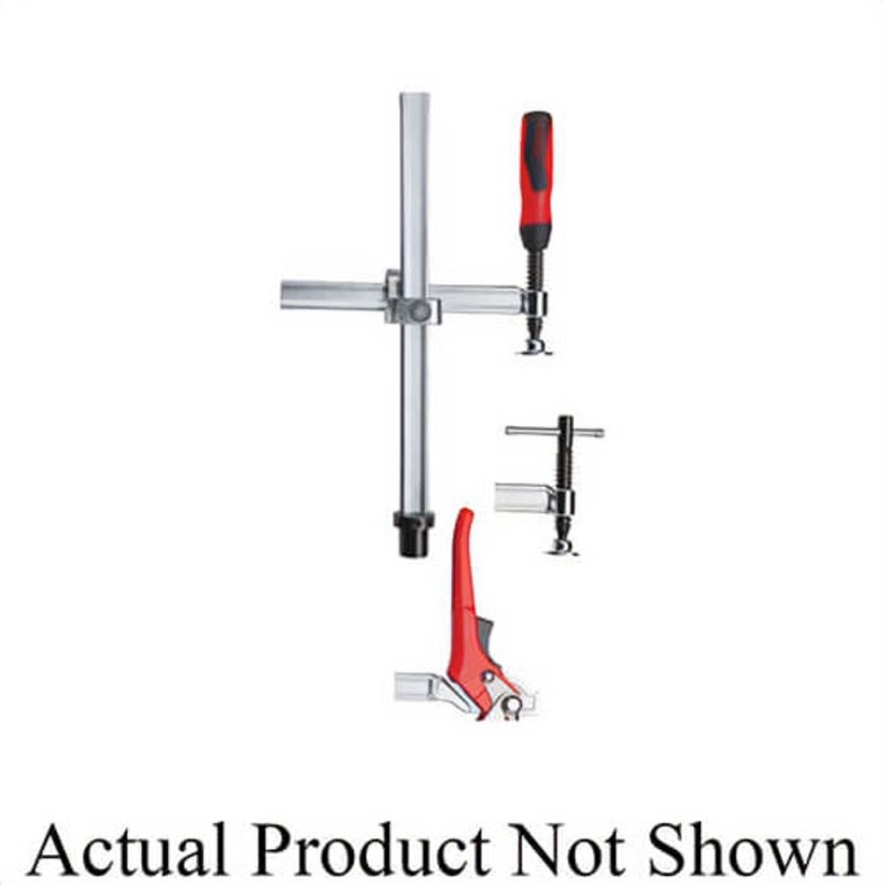Bessey TWV16-20-15K Variable Throat Depth Welding Table Hold Down Clamp, 2500 N Holding, 200 mm H, Steel