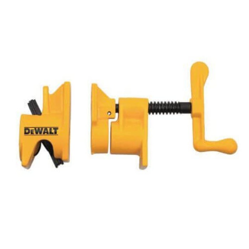 DeWALT DWHT83837 Heavy Duty Pipe Clamp Fixture, 3/4 in D Throat, 1200 lb Clamping