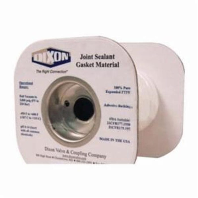 Dixon LCJS12-15 Joint Sealant Gasket, 15 ft L x 3/4 in W, 3000 psi, PTFE, Domestic