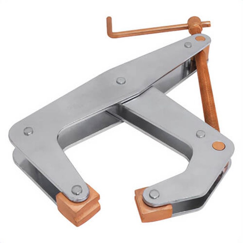 Mag-Mate K090T Kant-Twist Standard Cantilever Clamp with Copper Plated Jaw, Screw and T-Handle, 9 in Clamping