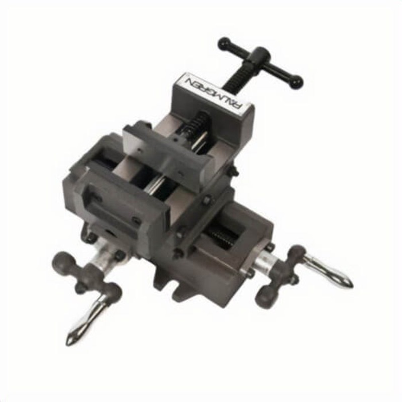 Palmgren 9630303 Horizontal Cross Slide Vise, 5-1/2 in L x 5-5/8 in H, 3 in Jaw, Cast Iron