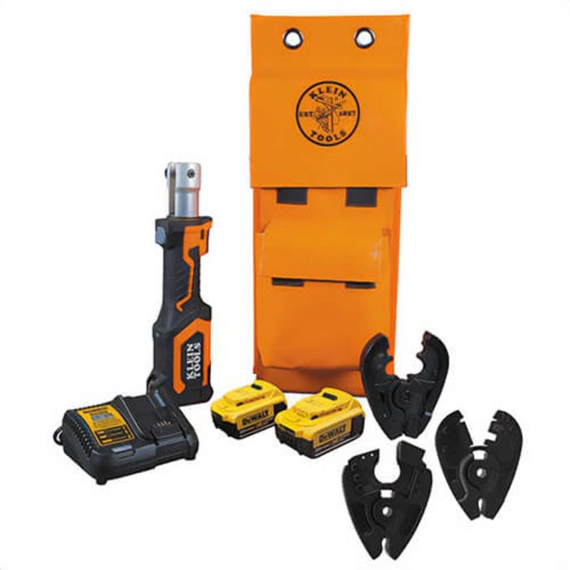 Klein BAT207T4H BAT20 Cutter/Crimper 7-Ton Cutters / Crimpers, 600 mcm Crimping, 7 ton Crimping, 20 V, Lithium-ion Battery, 26 in OAL
