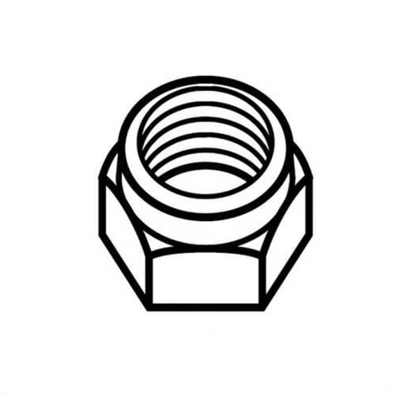 Reed SCLN Nylock Nut, 5/8-11, For Use with SC59 Soil Pipe Cutters, Zinc Plated