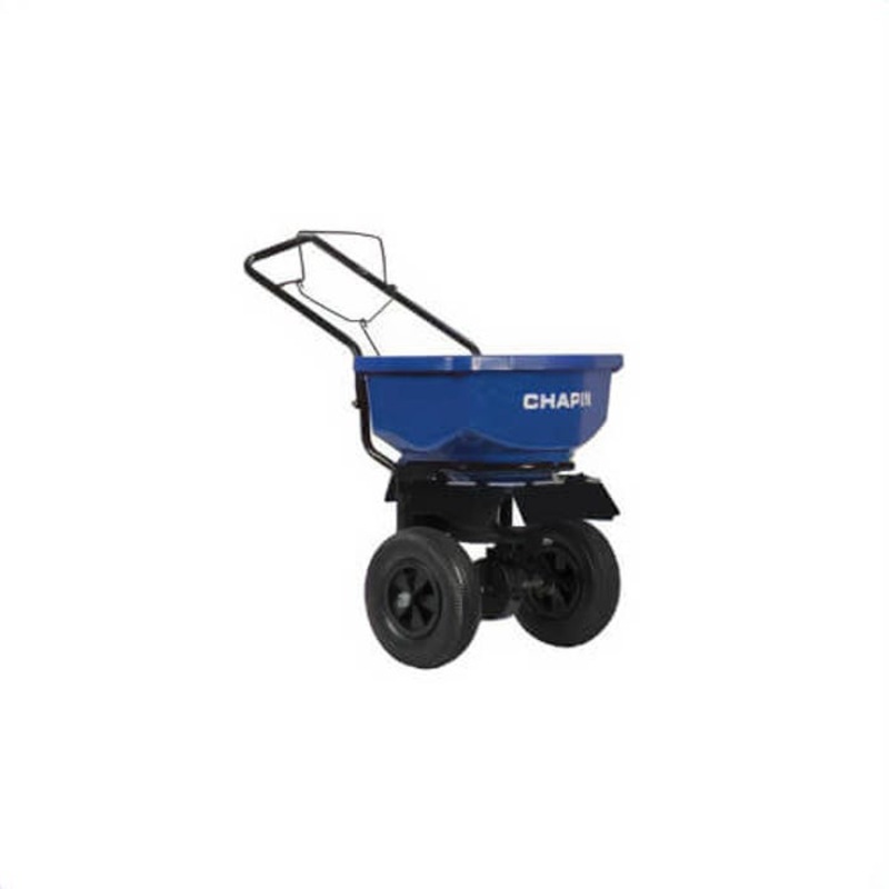 Chapin 8201A Salt/Ice Melt Spreader with Baffles, 80 lb, Pneumatic