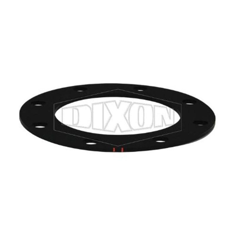 Dixon 300GTTFBL Gasket with (2) Orange Stripe, Baylast, 3 in, 5-5/8 in OD x 1/8 in Thick