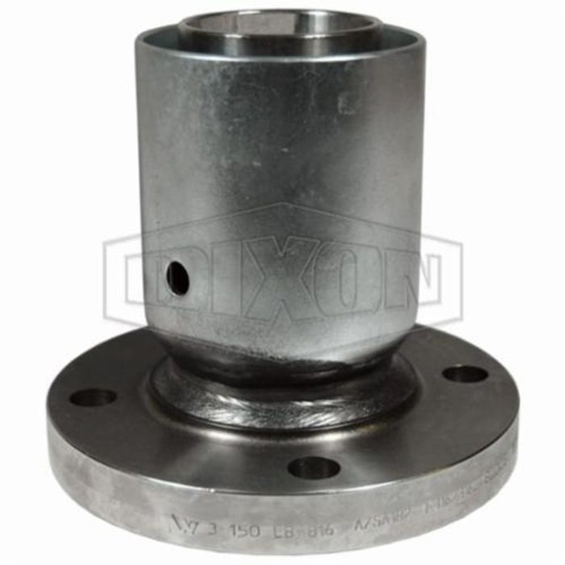 Dixon R64P2SOR15 Holedall External Swage Fixed Flange, 4 in ID x 4-45/64 to 4-52/64 in OD, 316 Stainless Steel, Domestic