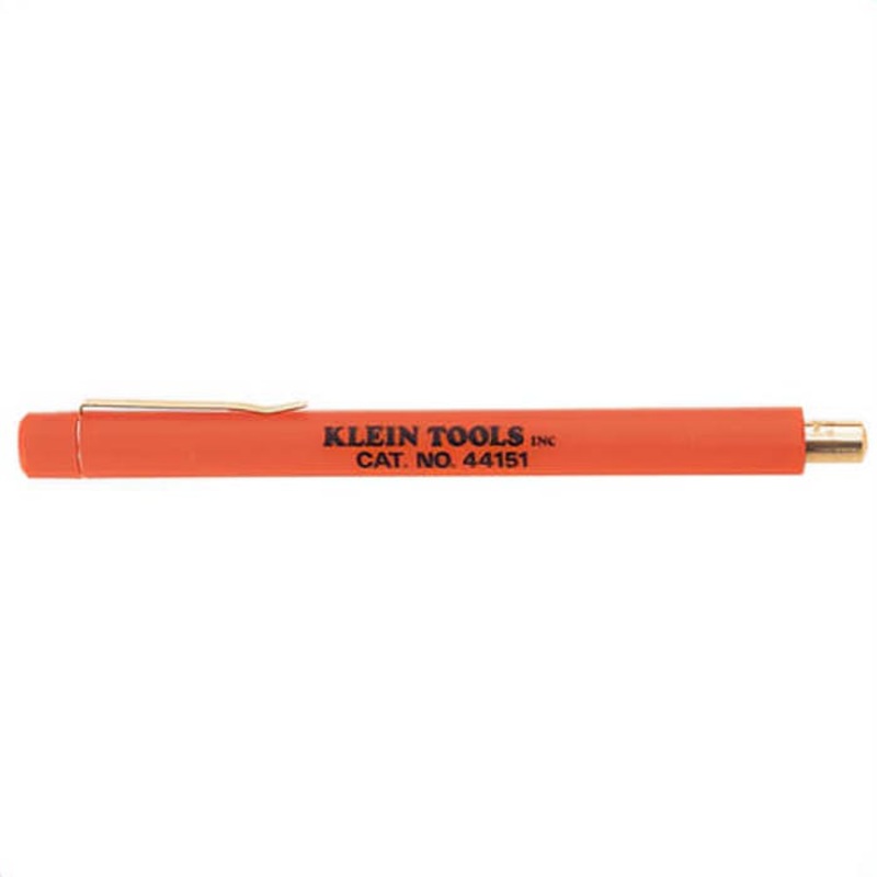 Klein 44151 Knife Sharpener, Pocket Size, 5-1/2 in Length, 1/2 in Width, Hard Chromed Steel Sharpening Material, Orange
