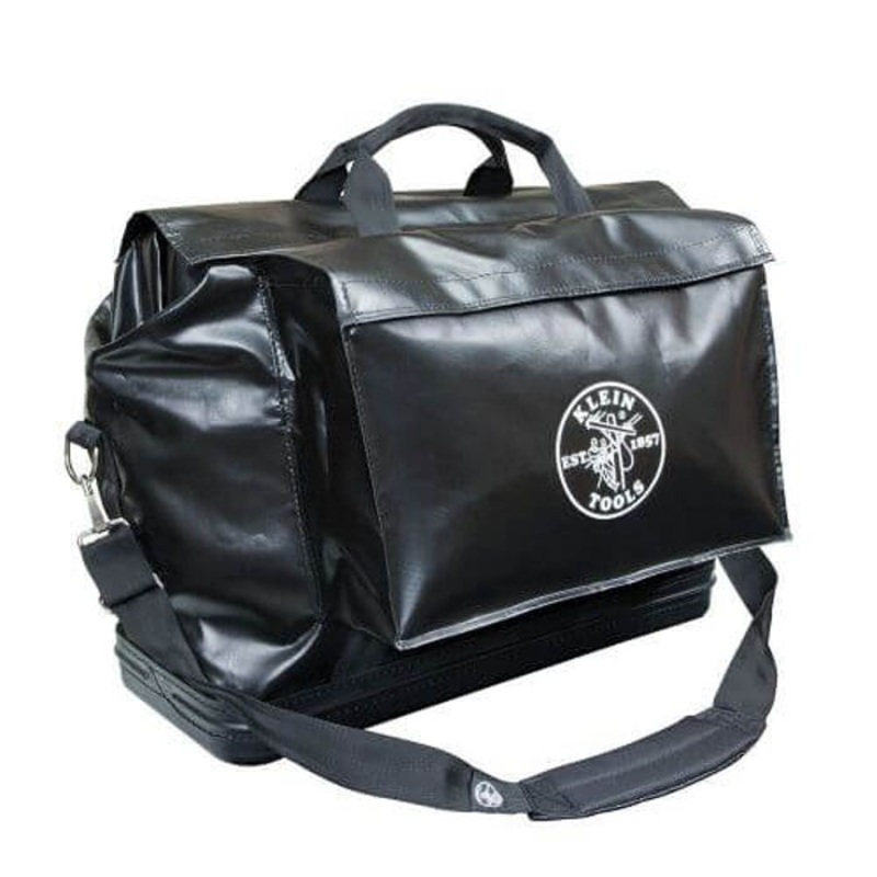 Klein 5182BLA Large Equipment Bag, Nylon/Vinyl, Black