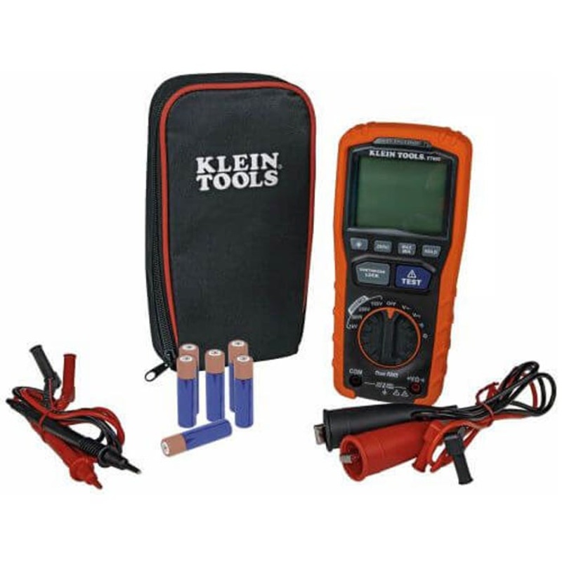 Klein ET600 Digital Insulation Resistance Tester, 1000 VAC/VDC, 4000 Count LCD Display, CAT IV 600 V/CAT III 1000 V