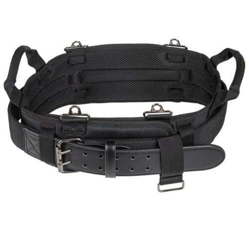 Klein Tradesman Pro 55919 Modular Tool Belt, L, Ballistic Polyester/Leather, Black