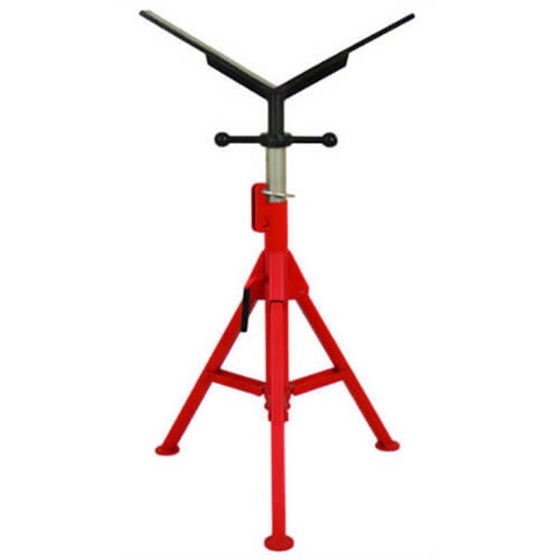 Rothenberger 10644 Super Jack Pipe Stand, w/ V-Head, 16 in, 12.8 D x 16.26 W x 4.33 H in