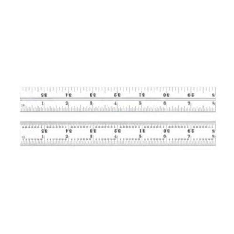 Starrett CB36-4R Inch Reading Combination Square Blade, 36 in L Steel Blade, 8ths, 16ths, Quick-Reading 32nds, 64ths Graduation