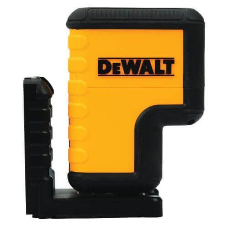 DeWALT DW08302CG 3-Spot Self-Leveling Point Laser Level Kit, 120 ft Measuring, 1/4 in at 100 ft Accuracy, 1.5 VDC AA Alkaline Battery, Plastic Housing