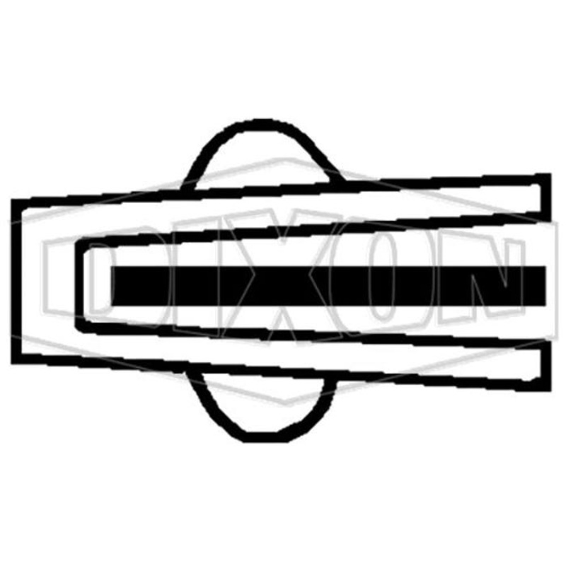 Dixon 40MP-GRE150 Clamp Envelope Gasket, 1-1/2 in Nominal, PTFE, Domestic