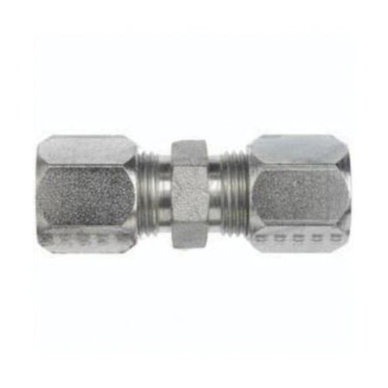 Dixon The Right Connection FLC2403-02 Flareless Bite Tube Union, 1/8 in Nominal, Male Tube End Style, Steel