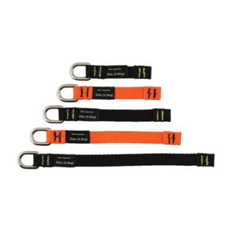 Ergodyne Squids 19704 3700 Web Tool Tails, D-Ring Connection, Nylon Webbing
