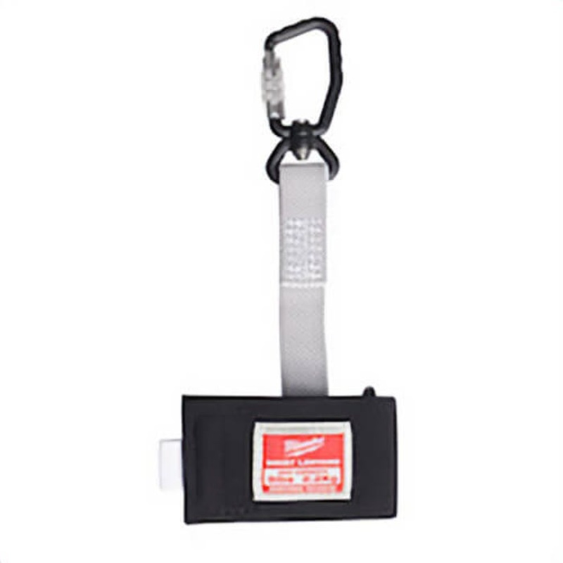 Milwaukee 48-22-8835 Quick-Connect Wrist Lanyard, 5 lb Capacity, Double Locking Carabiner Connection, Nylon/Rubber
