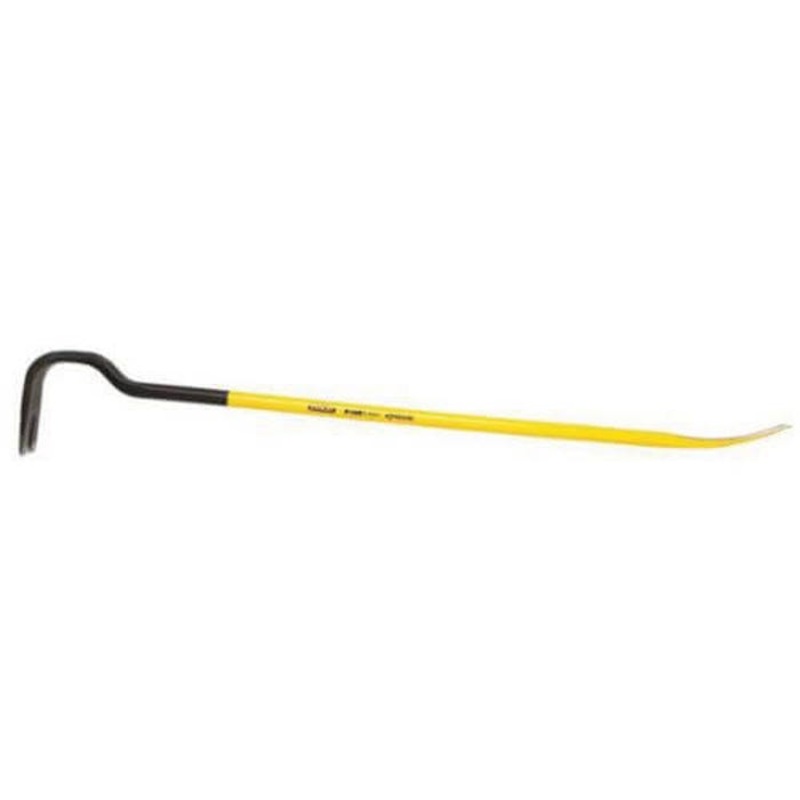 Stanley FatMax Xtreme 55-504 Gooseneck Wrecking Bar, Beveled/Slotted Claw Tip, 36 in OAL, Spring Steel