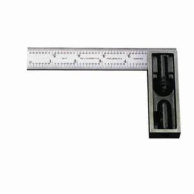 Starrett 13C Double Square with Hardened Graduated Blade, 6 in L x 1 in W x 5/64 in thick, 4R - Quick-Reading 8ths, 16ths, 32nds, 64ths Graduation