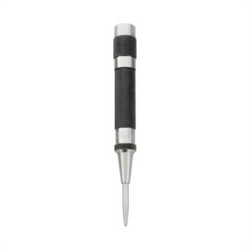 Starrett 18A Automatic Center Punch with Adjustable Stroke, 9/16 in Tip, 5 in OAL, Steel Tip