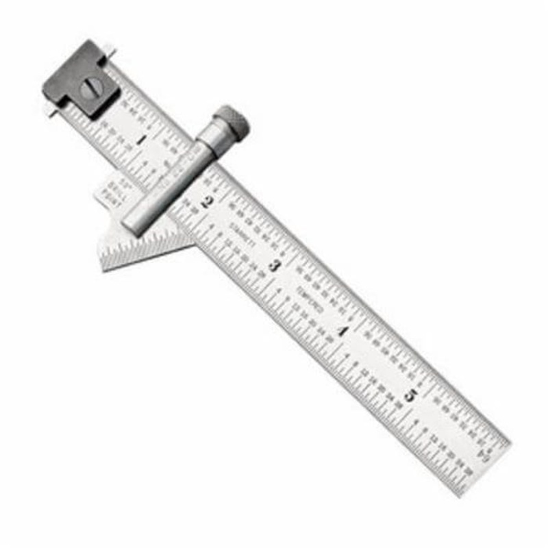 Starrett 22C Drill Point Gage, 6 in, Graduations: 8ths, 16ths, 32nds, 64ths, 6 in L, Steel