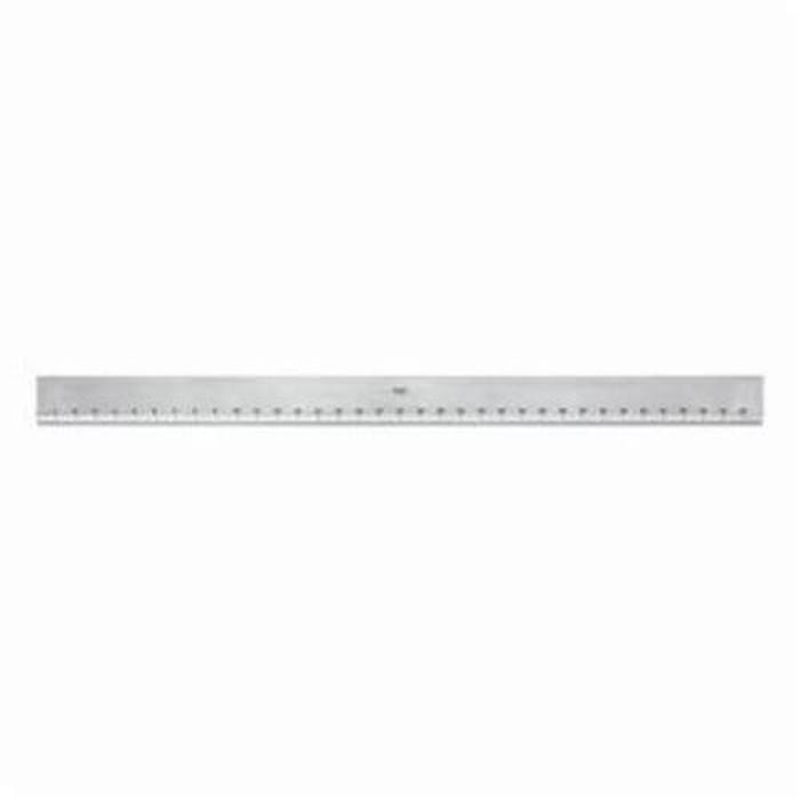 Starrett 387-36 Beveled Straight Edge, Imperial Measuring System, Graduations 32nds of an Inch, Steel, Regular Steel