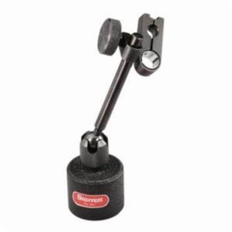Starrett 661 Global Series Mini Magnetic Indicator Holder, 30 lb, 1-3/16 in dia x 1 in H Base, 4-29/64 in OAL, 15/64 in dia