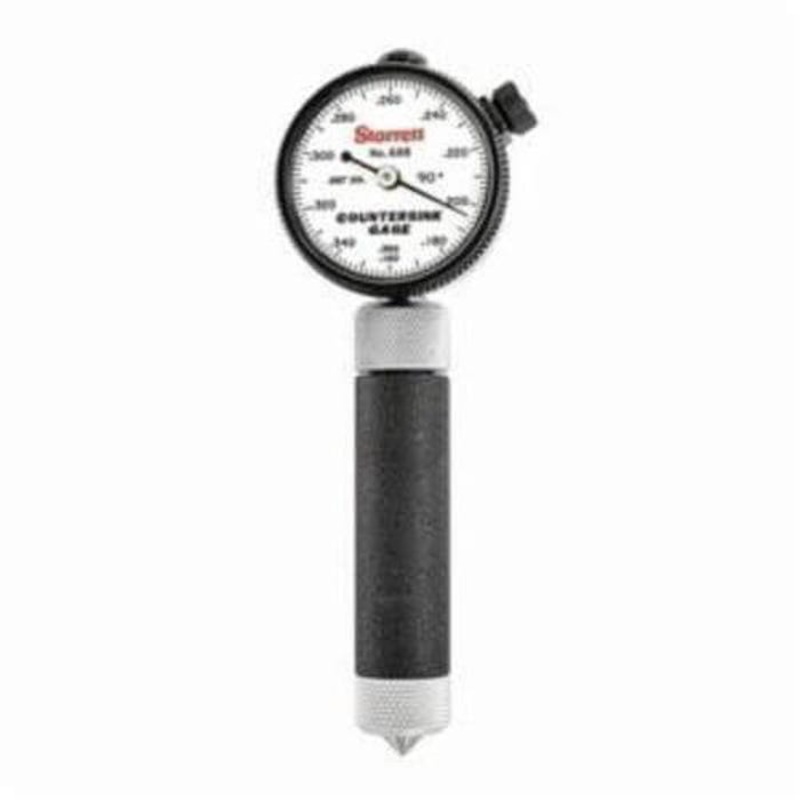 Starrett 688-2Z Countersink Gage with Case, 0.16 to 0.36 in Measuring, Graduations 0.002 in, 1-43/64 in dia dial, Hardened Tool Steel
