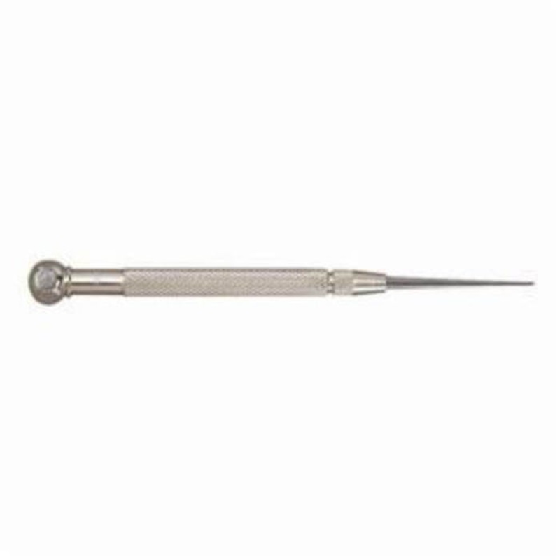 Starrett 70AX Pocket Scriber with 2-3/8 in Tungsten Carbide Point, Tungsten Carbide Taper Tip, Knurled Grip Handle, 5-1/8 in L
