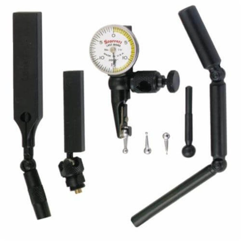 Starrett 711LCSZ 711 Last Word Shaded dial dial Test Indicator, 0.03 in Measuring, 0 to 15 to 0 dial Reading, Graduations 0.0005 in, 15/16 in dial