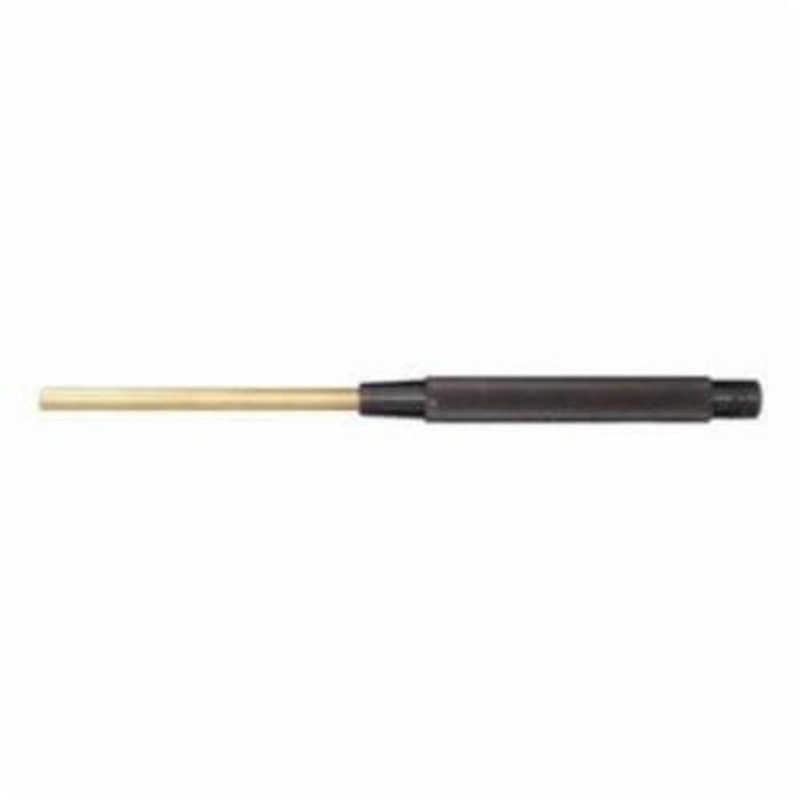 Starrett B248C Extra Long Drive Pin Punch, 1/4 in Brass Tip, 8 in OAL