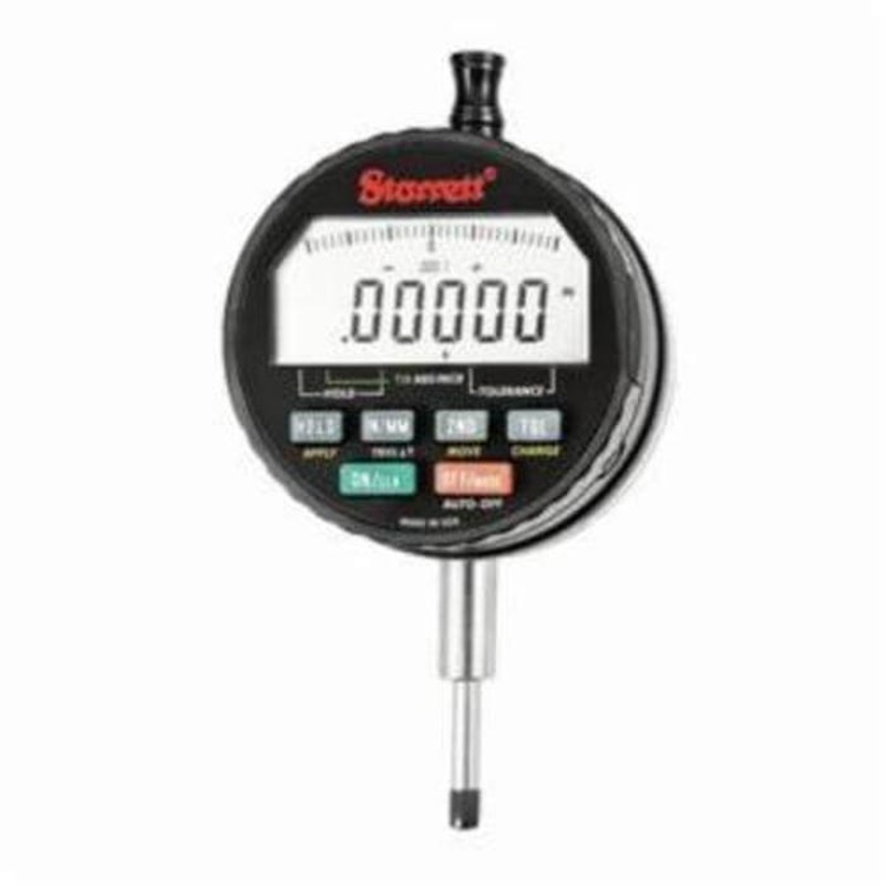 Starrett F2720AD 2700 Wisdom Electronic Indicator, 0.6 in Measuring, +/-0.0001 in, +/-0.002 mm Accuracy, 0.00005 in/0.001 mm Resolution, LCD Display