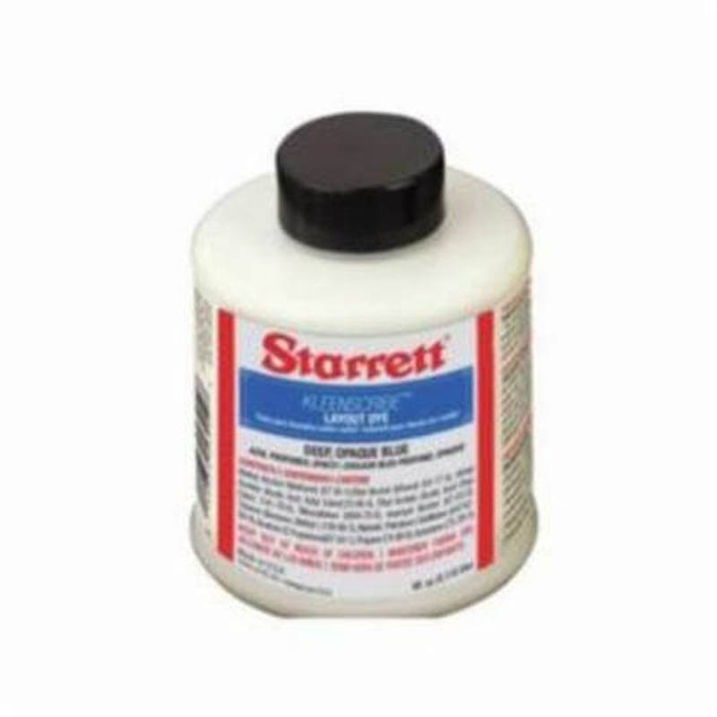 Starrett Kleenscribe 1610-4 Layout Dye, 4 oz Plastic Bottle, Deep Blue