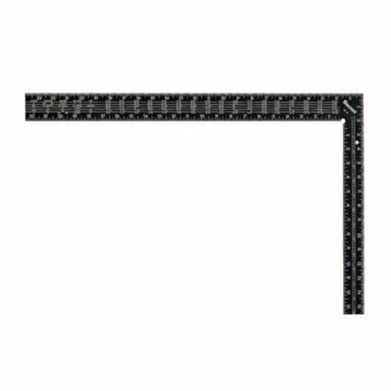 Starrett RS-24 L-Shape Standard Rafter Square, 24 in L x 2 in W, 1/16ths Graduation, 16 x 1-1/2 in Tongue, Tempered Steel