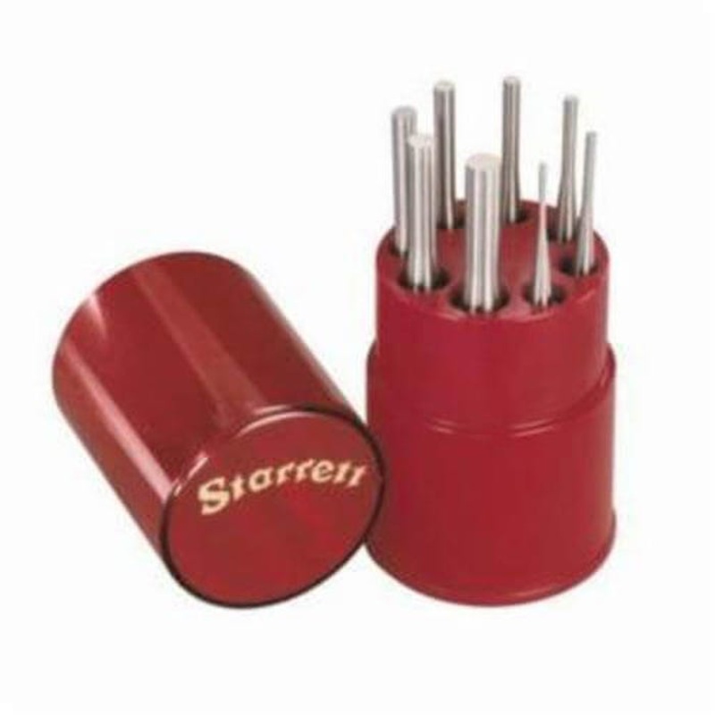 Starrett S565WB Drive Pin Punch Set, Long Drive Style, 1/16 to 5/16 in Punch, 8 pc