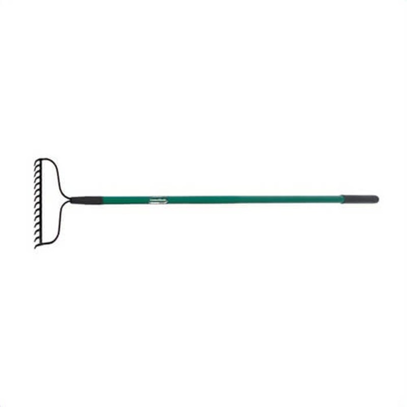 UnionTools 2432200 Bow Rake, 13.78 in W Tines, 14 Tines, Steel, Fiberglass Handle