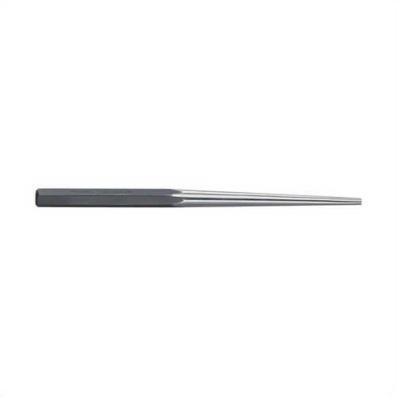 Williams Taper Punch, Heavy Duty Industrial Grade Long, 5/16 in Tip, 16 in OAL, Hex Handle