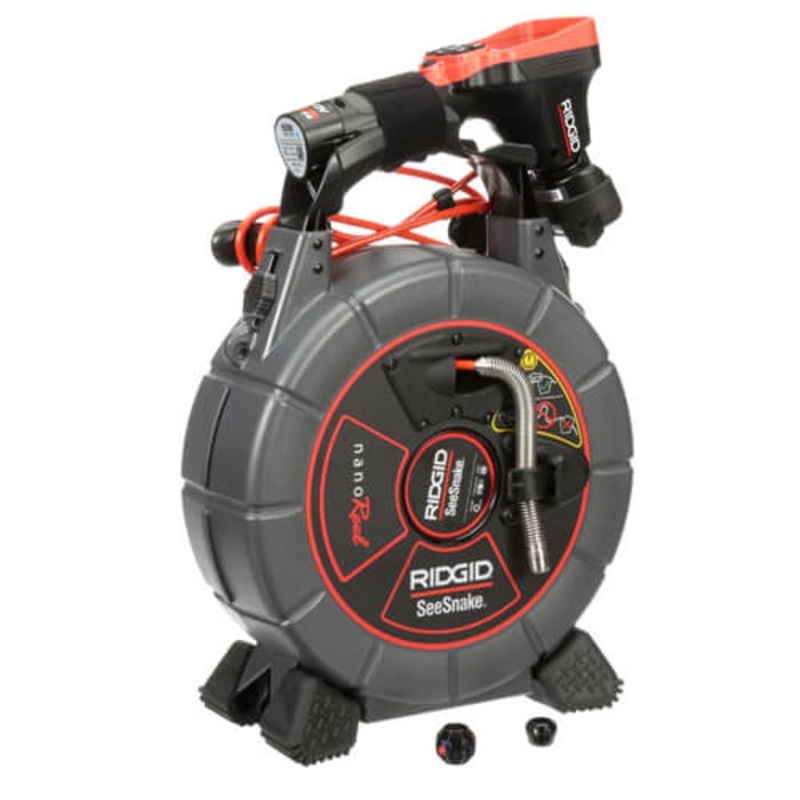 Ridgid 40818 SeeSnake nanoReel Industrial System, 3/4 to 2 in, 13-1/4 in OAL, 6.6 in OAW, 17-1/2 in OAH