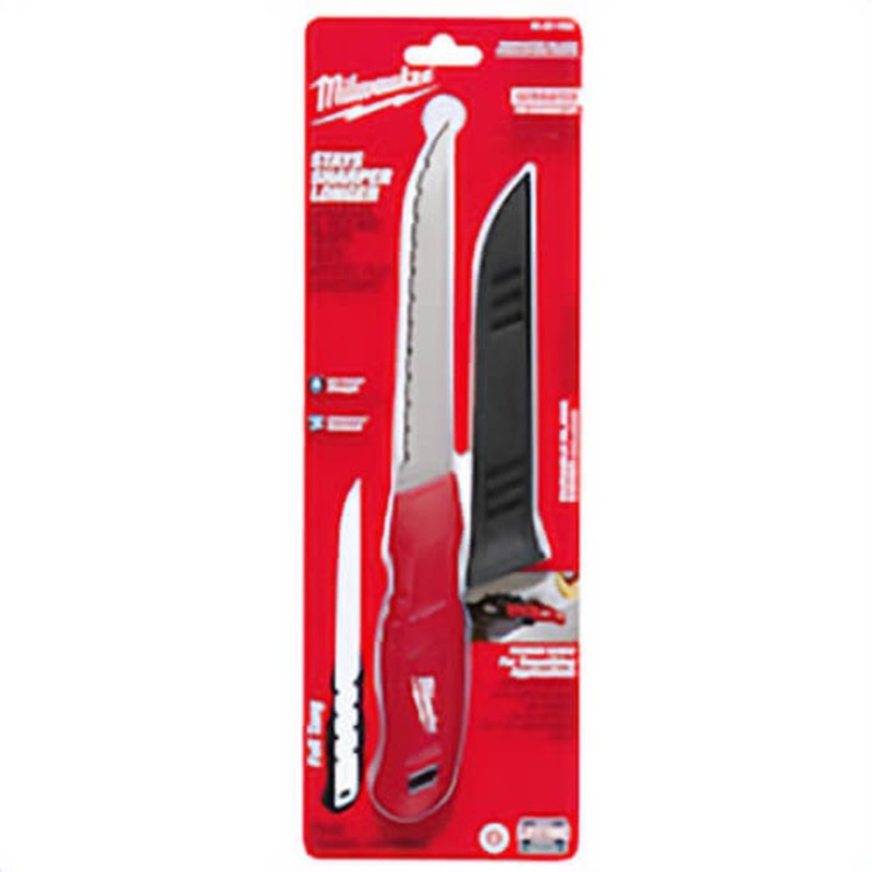 Milwaukee 48-22-1922 Insulation Knife, Serrated Blade, Stainless Steel Blade, 12 in OAL