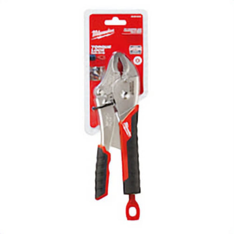 Milwaukee 48-22-3410 Torque Lock 1-Handed Lever Locking Plier, 2 in Nominal, Alloy Steel, Curved Jaw, 10 in OAL