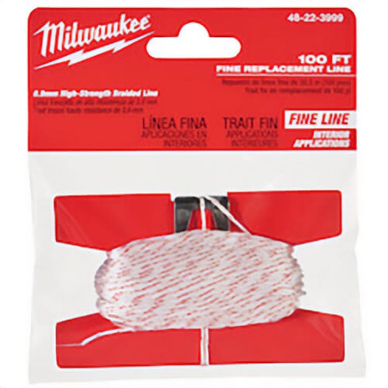 Milwaukee 48-22-3999 High Strength Precision Replacement Braided Line, 100 ft L